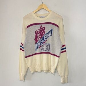 Vintage 1987 Superbowl Broncos Vs Giants Knit Sweater / Large / NFL